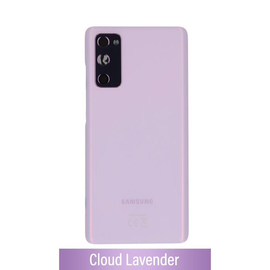 Rear Cover Glass For Samsung Galaxy S20 FE / 5G G780F / G781B GH82-24223C/GH82-24263C (Gold)-Cloud Lavender