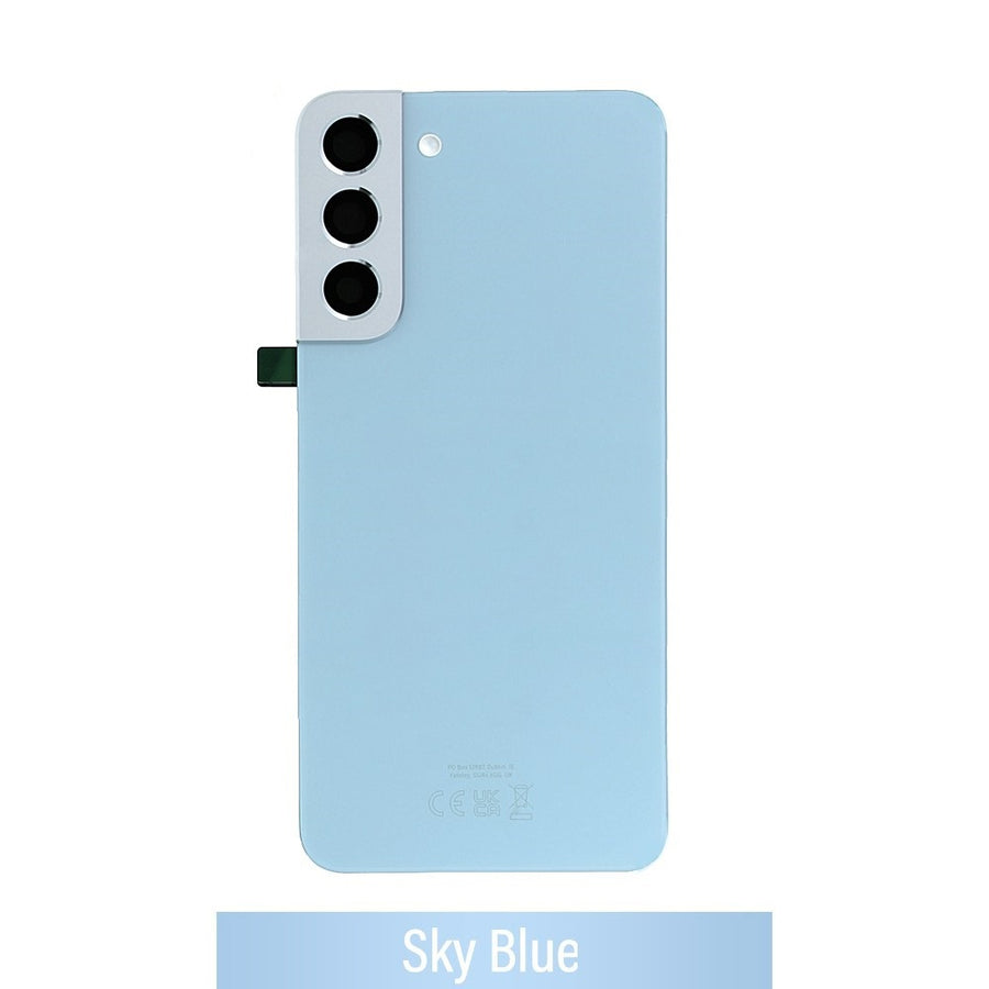 Rear Cover Glass For Samsung Galaxy S22 Plus S906B GH82-27444H (Gold)-Sky Blue