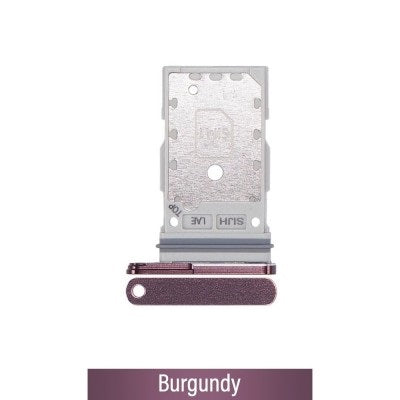 SIM Card Tray for Samsung Galaxy S22 Ultra S908B GH98-47138B (Gold)-Burgundy