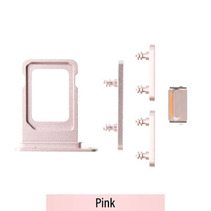 SIM Card Tray and Side Button for iPhone 13-Pink