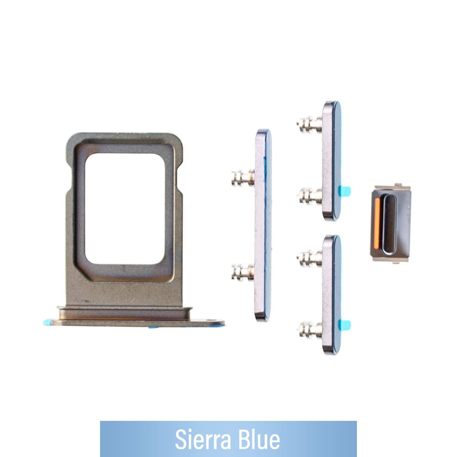 SIM Card Tray and Side Button for iPhone 13 Pro / 13 Pro Max-Sierra Blue