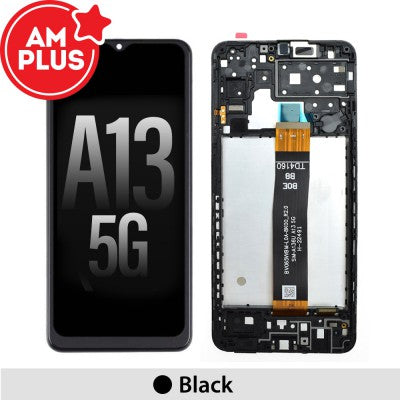 Tecguru-Samsung Galaxy A13 5G A136B LCD Screen Replacement Digitizer with Frame (Service Pack)-Black