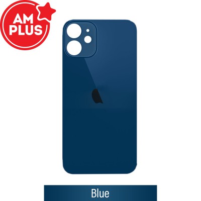 AMPLUS Rear Glass Replacement for iPhone 12-Blue