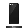 Rear Glass Replacement with Bigger Size Camera Cut-out for iPhone 8 (NO LOGO)-Black