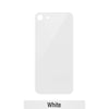 Rear Glass Replacement with Bigger Size Camera Cut-out for iPhone 8 (NO LOGO)-White