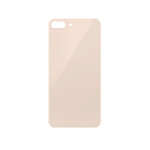 Rear Glass Replacement with Bigger Size Camera Hole Carving for iPhone 8 Plus (NO LOGO)-Gold