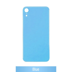 Rear Glass Replacement with Bigger Size Camera Hole Carving for iPhone XR (NO LOGO)-Blue