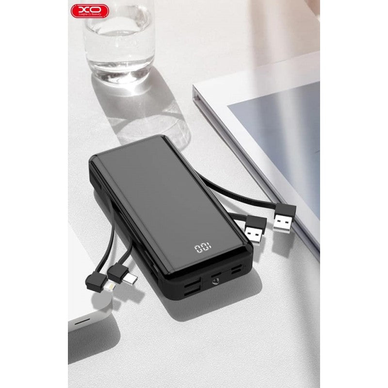 XO POWER BANK DISPLAY POWER PR109 20000mAh Charging Cable Portable External Battery For Mobile Phones