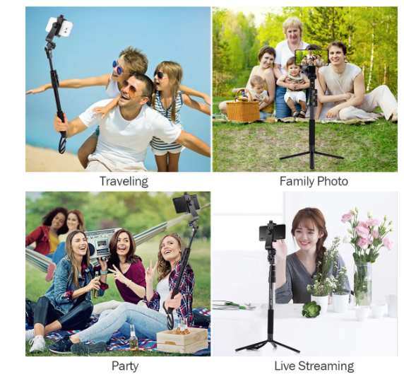 Yunteng 1288 Bluetooth Selfie Stick Mobile Phone Camera Remote Control Tripod Stand Selfie Stick Selfie Stick